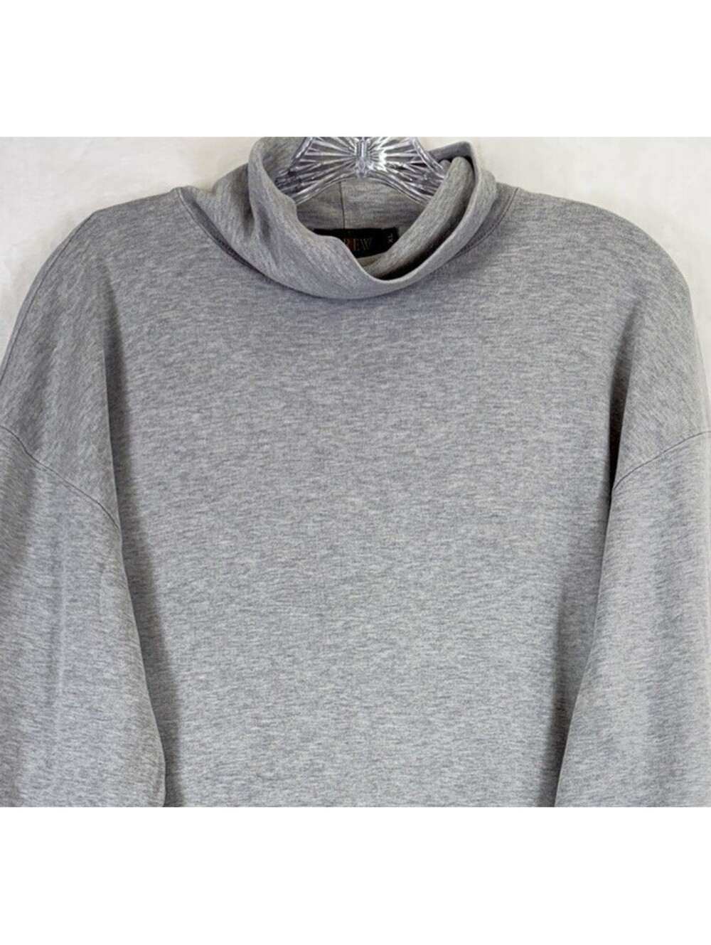 J Crew Oarsman Shirt XL Mens Gray Turtleneck Long Sleeve Vintage 90s Made In USA